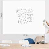 Tahta 120X150 cm Beyaz,1 Alana 1 Hediye, Akıllı Kağıt, Yazı Tahtası - Standart