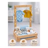 Tahta Dizayn Ahşap Yenidoğan Bebek Hediye Sepeti – İsimli Tasarım - Baby Shower