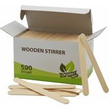 Tahta Karıştırıcı Bambu 500'LÜ - Renkli