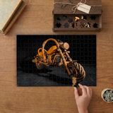 Tahta Motosiklet Tasarımı 240 Parça Ahşap Puzzle Ahşap Kutuda MP04967
