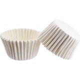 Tahtakale Toptancı Cupcake Kalıbı Pet Kapsül Kek Kalıbı 48X34 mm (100 Adet) Beyaz