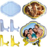 Tahtakale Toptancı Epoksi Reçine Silikon Kalıp Ayaklı Resimlik Fotoğraflık Çerçeve Fotoğraf Standı Kalıbı - Standart