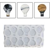 Tahtakale Toptancı Epoksi Silikon Kalıp Çoklu Kapadokya Balonu Kolye Anahtarlık Küpe Kalıbı 45X30 mm 12 Li - Standart