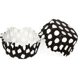 Tahtakale Toptancı Kek Kalıbı Pet Kapsül 65 x 38 mm Kağıt Cupcake Kağıdı x 100 Adet - Puantiyeli Beyaz