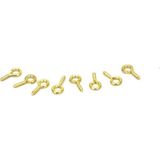Tahtakale Toptancı Metal Takı Ve Obje Halkası Vidalı 1 Cm (100 Adet) Altın