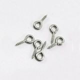 Tahtakale Toptancı Metal Takı ve Obje Halkası Vidalı 1 cm (1000 Adet) Gümüş