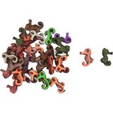 Tahtakale Toptancı Polyester Dekoratif Mini Sevimli Deniz Atı Objesi 2.5 cm (100 Adet) Karışık Renk - Çok Renkli