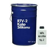 Tahtakale Toptancı Rtv-2 Kalıp Silikonu 30 Shore Yarı Şeffaf (25 Kg)