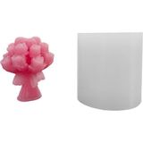 Tahtakale Toptancı Silikon 3D 20 Güllü Çiçek Buketi Mum Kalıbı - Standart
