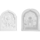 Tahtakale Toptancı Silikon 3D Cami Motifli Taş Tozu ve Mum Kalıbı - Standart