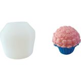 Tahtakale Toptancı Silikon 3D Dekoratif Gül Desenli Cupcake Model Kalıp Mum,taş Tozu ve Beton Kalıbı - Standart