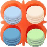 Tahtakale Toptancı Silikon 3D Kalıp Macaron Kalıbı Sabun,Mum,Taş Tozu ve Beton Kalıbı 4.5 CM 4 lü