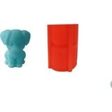 Tahtakale Toptancı Silikon 3D Kalıp Sevimli Köpek Modeli Mum ve Taş Tozu Kalıbı 4.8 cm - Standart
