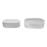 Tahtakale Toptancı Silikon 3d Oval Taş Tozu Saksı Ve Mumluk Kalıbı