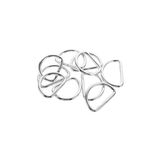 Tahtakale Toptancıları Anahtarlık Montaj Halkası D Çanta Bağlantı Halkası 14x10 MM (1000 Adet) Gümüş