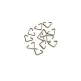 Tahtakale Toptancıları Anahtarlık Montaj Halkası Üçgen Takı Bağlantı Halkası 14x11 MM (100 Adet) Gümüş