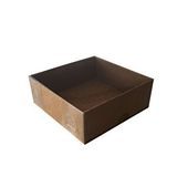 tahtakale toptancıları Asetat Kapaklı Karton Kutu Düz Renk 7x7x3 (50 Adet) Kraft Kahverengi