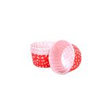 Tahtakale Toptancıları Cupcake Kalıbı Büyük Boy 62 * 40 Mm (100 Adet) Puantiyeli Kırmızı