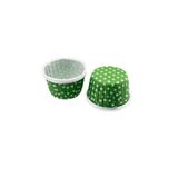 Tahtakale Toptancıları Cupcake Kalıbı Büyük Boy 62 * 40 Mm (100 Adet) Puantiyeli Yeşil