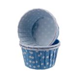 Tahtakale Toptancıları Cupcake Kalıbı Büyük Boy 62 * 40 Mm (50 Adet) Puantiyeli Mavi
