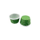Tahtakale Toptancıları Cupcake Kalıbı Büyük Boy 62 * 40 Mm (50 Adet) Puantiyeli Yeşil