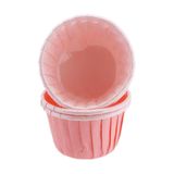 Tahtakale Toptancıları Cupcake Kalıbı Büyük Boy Düz Renk 62 * 40 MM (100 Adet) Pembe
