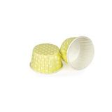 Tahtakale Toptancıları Cupcake Kalıbı Küçük Boy 44 * 35 Mm (50 Adet) Puantiyeli Sarı