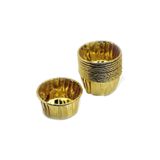 Tahtakale Toptancıları Cupcake Kalıbı Küçük Boy 44 * 35 mm Sufle-muffin Kek Kalıbı (50 Adet) Altın