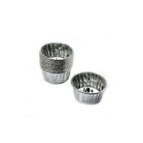 Tahtakale Toptancıları Cupcake Kalıbı Küçük Boy 44 * 35 Sufle-Muffin Kek Kalıbı (50 Adet) Gümüş