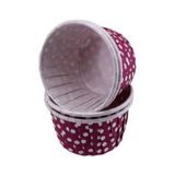 Tahtakale Toptancıları Cupcake Kalıbı Küçük Boy 44x35 mm (50 Adet) Puantiyeli Mor