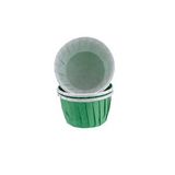 Tahtakale Toptancıları Cupcake Kalıbı Küçük Boy Düz Renk 44x35 Mm (100 Adet) Yeşil
