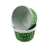 Tahtakale Toptancıları Cupcake Kalıbı Orta Boy 50 * 39 Mm (100 Adet) Puantiyeli Yeşil