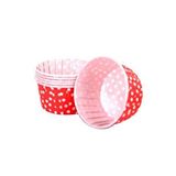 Tahtakale Toptancıları Cupcake Kalıbı Orta Boy 50 * 39 Mm (50 Adet) Puantiyeli Kırmızı