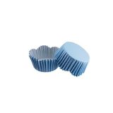 Tahtakale Toptancıları Cupcake Kalıbı Pet Kapsül Dalgalı Kek Kalıbı 65X38 MM (100 Adet) Mavi Küçük Puanlı