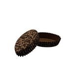 Tahtakale Toptancıları Cupcake Kalıbı Pet Kapsül Oval Harf Desenli Kek Kalıbı (100 Adet)