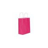 Tahtakale Toptancıları Kağıt Hediye Çantası Düz Renk Battal Boy 31X41 CM - 25 Adet Fuşya