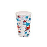 Tahtakale Toptancıları Karton Bardak 16 Oz Kımızı Beyaz Yıldız Desenli (50 Adet)