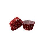 tahtakale toptancıları Kek Kalıbı Pet Kapsül 52x45 Mm Kağıt Cupcake Kağıdı (100 Adet) Kırmızı Üzeri Fiyonk Ve Kalp Desenli