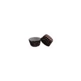 Tahtakale Toptancıları Kek Kalıbı Pet Kapsül 52X45 MM Kağıt Cupcake Kağıdı (100 Adet) Puantiyeli Kahverengi
