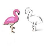 tahtakale toptancıları Kek Kurabiye Ve Pasta Kalıbı Metal Flamingo Şekilli 10.5x5.5 Cm Çok Renkli