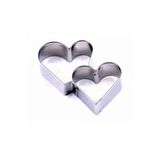 Tahtakale Toptancıları Kek Kurabiye ve Pasta Kalıbı Metal Kalp Ikili 8cm