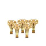 Tahtakale Toptancıları Metal Ayak Epoksi Tepsi Tesbih Kutusu Ve Aksesuar Ürünleri Için Mini Ayak 100 Lü 2,5 Cm Gold