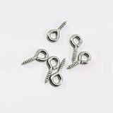 tahtakale toptancıları Metal Takı Ve Obje Halkası Vidalı 1 Cm (100 Adet) Gümüş