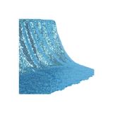 Tahtakale Toptancıları Payet Pullu Kumaş Parti Masa Örtüsü 100 x140 cm Mavi