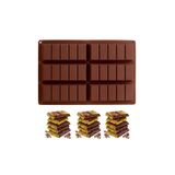 Tahtakale Toptancıları Silikon Kalıp Dubai Çikolata Bar ve Kek Çizgili Tablet Dubai Çikolatası Kalıbı 6 Lı