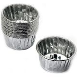 Tahtakale Toptancısı Cupcake Kalıbı Küçük Boy 44*35 Sufle-Muffin Kek Kalıbı (24 Adet) Gümüş