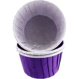 Tahtakale Toptancısı Cupcake Kalıbı Orta Boy Düz Renk 50*39 mm (100 Adet) Mor