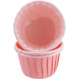 Tahtakale Toptancısı Cupcake Kalıbı Orta Boy Düz Renk 50*39 mm (100 Adet) Pembe