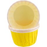 Tahtakale Toptancısı Cupcake Kalıbı Orta Boy Düz Renk 50*39 mm (50 Adet) Sarı
