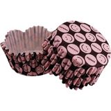 Tahtakale Toptancısı Cupcake Kalıbı Pet Kapsül Dalgalı Pembe Emoji Kek Kalıbı 65X38 mm (100 Adet)
